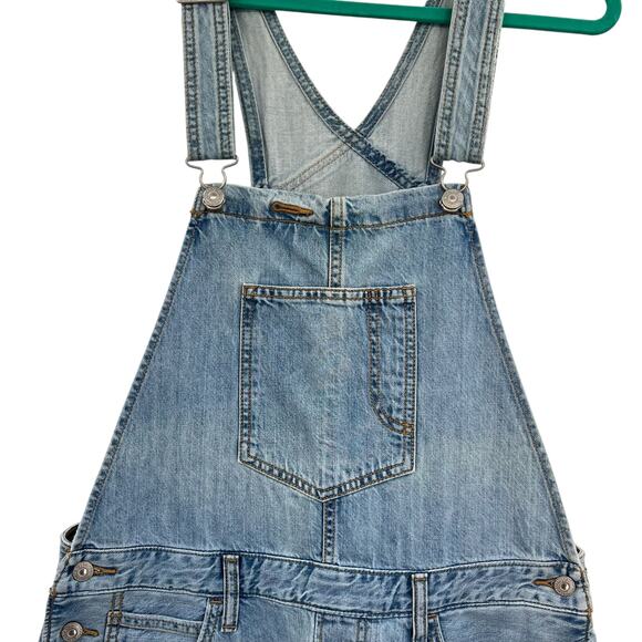 Levi's Original Overalls Jeans Denim Medium Light Wash Blue Size Large - Picture 4 of 16